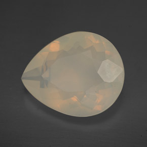 Opale di fuoco naturale giallo da 4,47 ct, trasparente, trasparente/traslucido