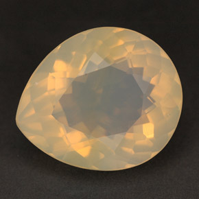 Opale di fuoco naturale giallo da 6,26 ct, trasparente, trasparente/traslucido