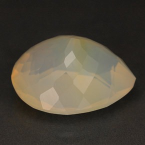 Opale di fuoco naturale giallo da 6,26 ct, trasparente, trasparente/traslucido