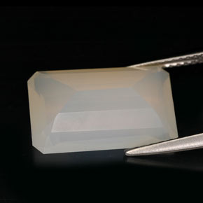 Opale di fuoco Bianco giallo naturale da 6.02 ct, Trasparente, Trasparente/Traslucido