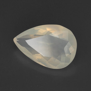 Opale di fuoco naturale bianco da 8,35 ct, trasparente, trasparente/traslucido