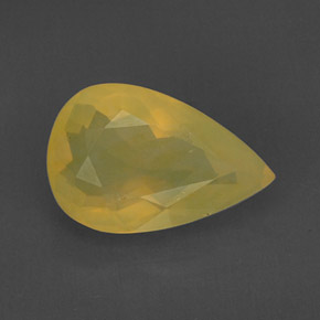 Opale di fuoco naturale giallo da 6,92 ct, trasparente, trasparente/traslucido