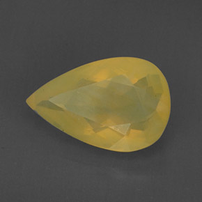 Opale di fuoco naturale giallo da 6,92 ct, trasparente, trasparente/traslucido