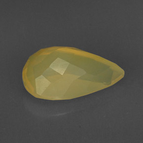 Opale di fuoco naturale giallo da 6,92 ct, trasparente, trasparente/traslucido