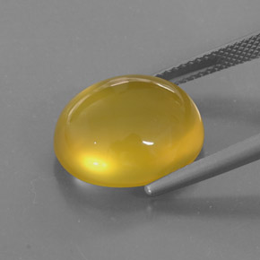 Opale di fuoco naturale giallo da 8,99 ct, trasparente, trasparente/traslucido