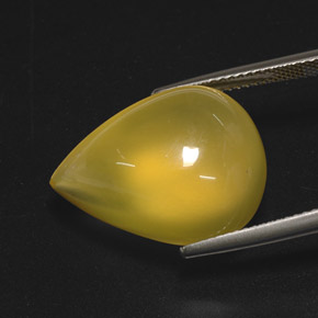 Opale di fuoco naturale giallo da 15,76 ct, trasparente, trasparente/traslucido