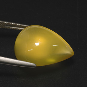 Opale di fuoco naturale giallo da 15,76 ct, trasparente, trasparente/traslucido