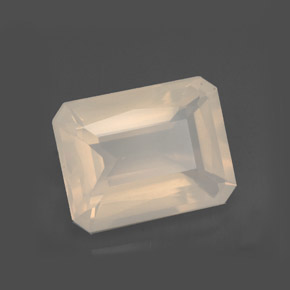 Opale di fuoco naturale bianco da 3,91 ct, trasparente, trasparente/traslucido