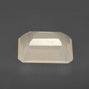 Opale di fuoco naturale bianco da 3,91 ct, trasparente, trasparente/traslucido