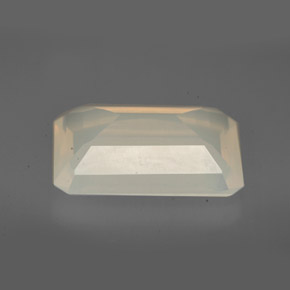 Opale di fuoco naturale bianco da 5,53 ct, trasparente, trasparente/traslucido