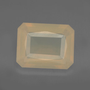 Opale di fuoco naturale arancione da 4,72 ct, trasparente, trasparente/traslucido