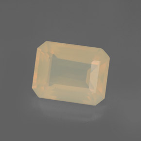 Opale di fuoco naturale arancione da 2,88 ct, trasparente, trasparente/traslucido