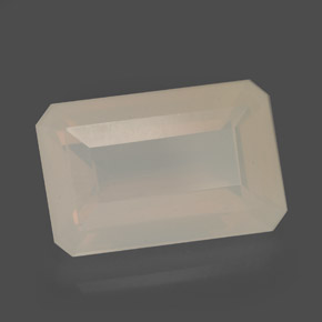 Opale di fuoco naturale giallo da 6,52 ct, taglio smeraldo, traslucido