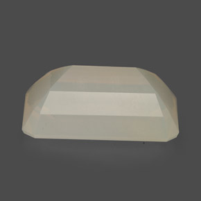 Opale di fuoco naturale giallo da 6,52 ct, taglio smeraldo, traslucido