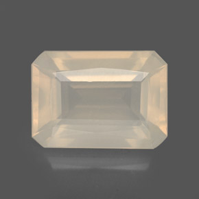 Opale di fuoco naturale bianco da 3,78 ct, trasparente, trasparente/traslucido