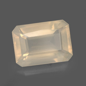 Opale di fuoco naturale bianco da 3,78 ct, trasparente, trasparente/traslucido