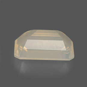 Opale di fuoco naturale bianco da 3,78 ct, trasparente, trasparente/traslucido