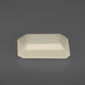 Opale di fuoco naturale bianco da 2,21 ct, trasparente, trasparente/traslucido