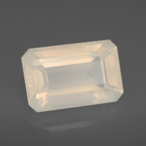 Opale di fuoco naturale bianco da 3,76 ct, trasparente, trasparente/traslucido