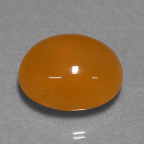 Opale di fuoco Arancione naturale da 6.07 ct, Taglio ovale, Traslucido