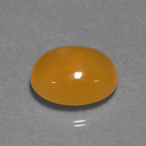 Opale di fuoco naturale arancione da 4,29 ct, taglio ovale, traslucido