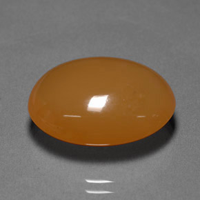 Opale di fuoco naturale arancione da 12,70 ct, taglio ovale, traslucido