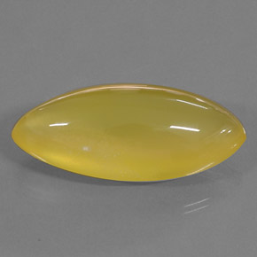 Opale di fuoco naturale giallo da 76,10 ct, marchesa, traslucido