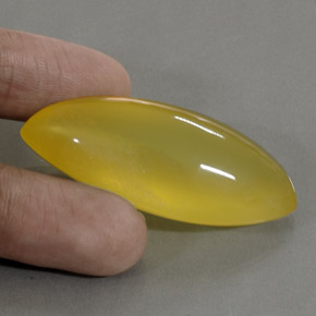 Opale di fuoco naturale giallo da 76,10 ct, marchesa, traslucido