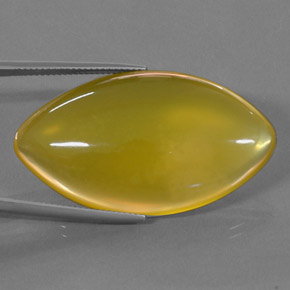 Opale di fuoco naturale giallo da 41,15 ct, marchesa, traslucido
