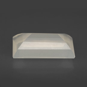Opale di fuoco naturale bianco da 3,87 ct, trasparente, trasparente/traslucido