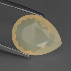 Opale di fuoco naturale arancione da 4,68 ct, trasparente, trasparente/traslucido