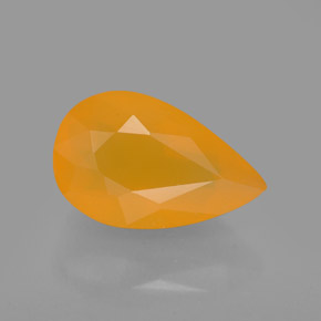 Opale di fuoco naturale arancione da 2,20 ct, trasparente, trasparente/traslucido