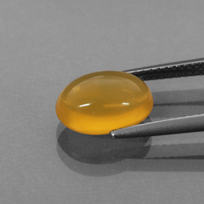 Opale di fuoco naturale arancione da 2,62 ct, trasparente, trasparente/traslucido