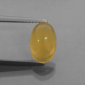 Opale di fuoco naturale arancione da 1,54 ct, trasparente, trasparente/traslucido