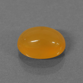 Opale di fuoco naturale arancione da 1,30 ct, taglio ovale, traslucido