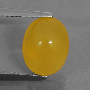 Opale di fuoco naturale arancione da 2,26 ct, taglio ovale, traslucido