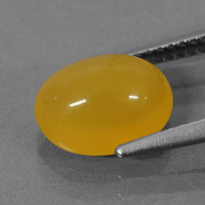 Opale di fuoco naturale arancione da 2,26 ct, taglio ovale, traslucido