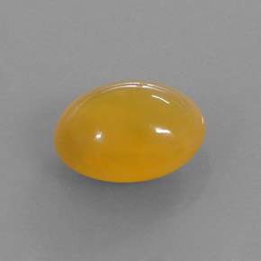 Opale di fuoco naturale arancione da 4,03 ct, taglio ovale, traslucido