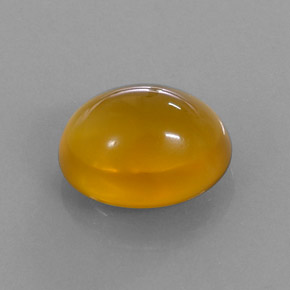 Opale di fuoco naturale arancione da 4,84 ct, taglio ovale, traslucido