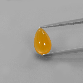 Opale di fuoco Giallo-arancione naturale da 1.51 ct, Trasparente, Trasparente/Traslucido