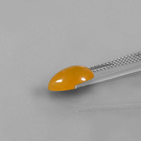 Opale di fuoco Giallo-arancione naturale da 1.51 ct, Trasparente, Trasparente/Traslucido