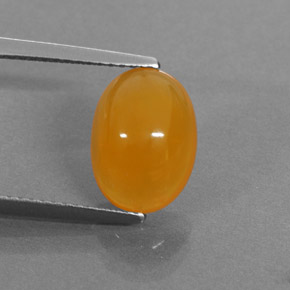 Opale di fuoco Giallo-arancione naturale da 2.58 ct, Taglio ovale, Traslucido