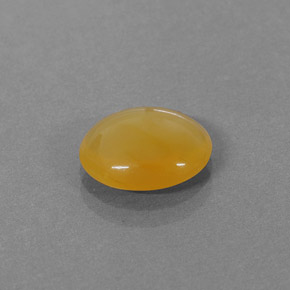 Opale di fuoco naturale arancione da 1,86 ct, taglio ovale, traslucido