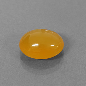 Opale di fuoco naturale arancione da 2,87 ct, taglio ovale, traslucido