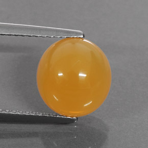 Opale di fuoco naturale arancione da 3,25 ct, taglio ovale, traslucido