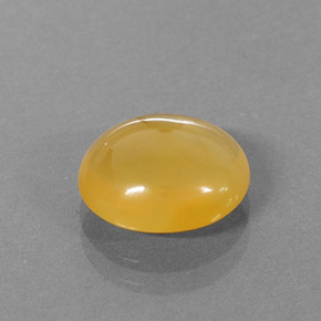 Opale di fuoco naturale arancione da 2,42 ct, taglio ovale, traslucido