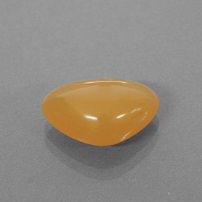 Opale di fuoco naturale arancione da 2,86 ct, trillion, traslucido
