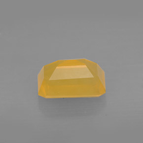 Opale di fuoco Giallo-arancione naturale da 1.68 ct, Taglio smeraldo, Traslucido