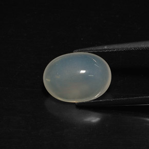 Opale di fuoco naturale bianco da 3,24 ct, trasparente, trasparente/traslucido