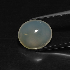 Opale di fuoco naturale bianco da 5,14 ct, trasparente, trasparente/traslucido